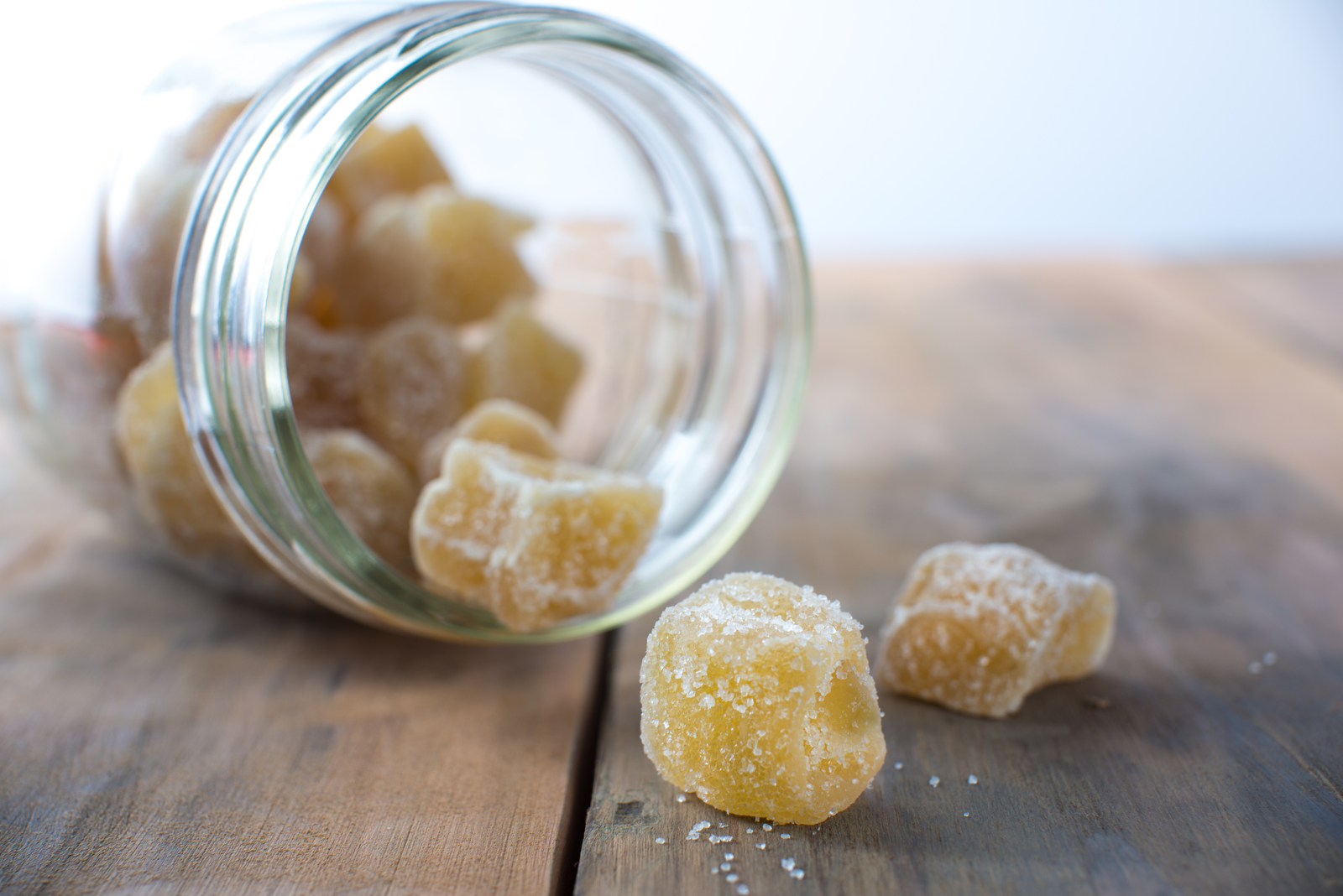 ginger candy in a jar