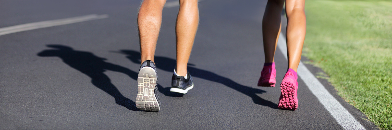 two people walking